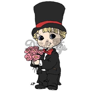 Rubber Stamp - Top Hat & Tails - UTGÅR