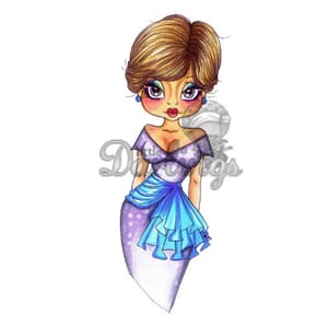 Rubber stamp - Blanche - UTGÅR