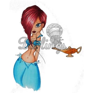 Rubber stamp - Genie - UTGÅR