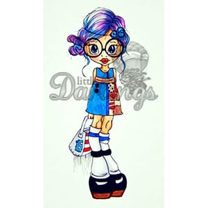 Rubber stamp - Violet Vintage - UTGÅR