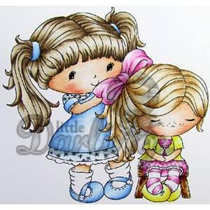 Friends Together, unmounted rubber stamp - UTGÅR