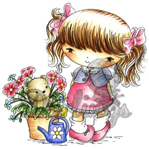 Peek-a-boo rubber stamp - UTGÅR