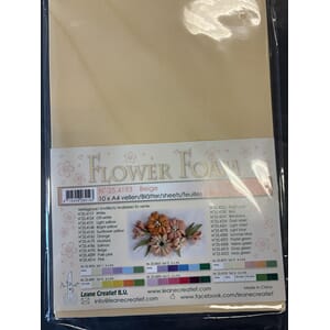 Beige 1 Flower foam sheet A4 0.8mm.