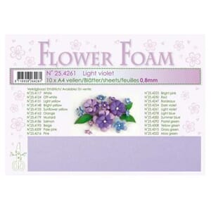 Light violet 1 Flower foam sheet A4 0.8mm.
