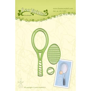Leabilitie Tennis racket  cut and embossing die