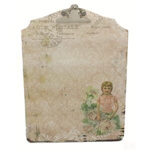 ""Clipboard - Girls & Flower - 6x8""""""""""
