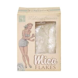 Mica flakes, white