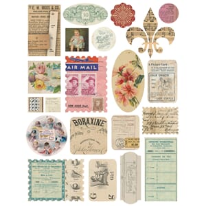 Air mail ephemera stickers