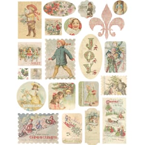 Vintage Cardstock stickers, 8,5x12""