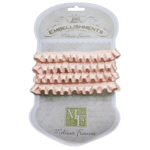 Pleated Satin Ribbon - Pink