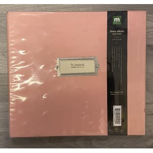 9x9 stoff album, label, rosa