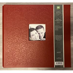 Album 12 x 12 leather embossed, Red apple