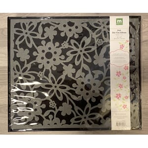 12x12 3Ring Felt DieCut Black/Grey