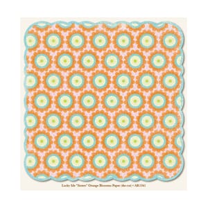 Sisters Orange Blossoms Paper (die-cut)