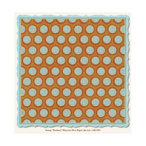 Brothers Dinosaur Dots Paper (die-cut)