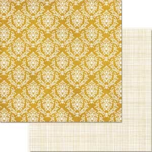 Andrea Victoria Golden Damask Paper
