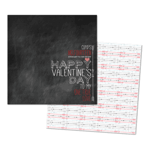 Cupids Arrow Foiled Paper, 12x12,