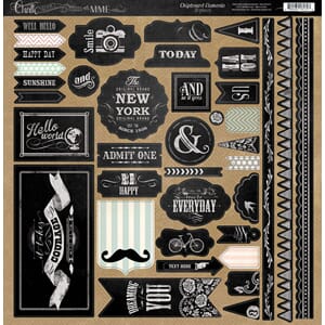 Chalk Studio 12x12 Chipboard Accessories