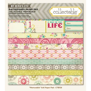 Collectable Memorable 6x6 Paper Pad
