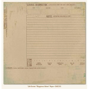 Life stories, Happiness Meter Paper