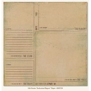 Life stories, Authorized Report Paper