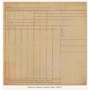 Life stories, Memory Calendar Paper