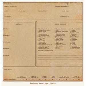 Life stories, Recipe Paper