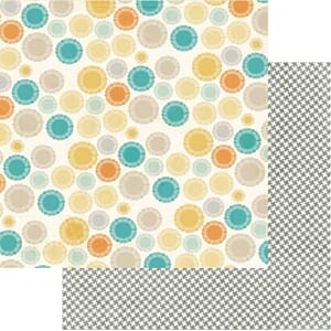 Follow Your Heart Be Amazing Blue Doily 12x12 Paper