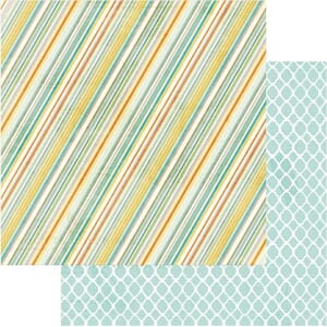 Follow Your Heart Be Amazing Be Striped 12x12 Paper