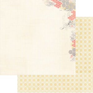 Follow Your Heart Be Happy Honey Flourish 12x12 Paper