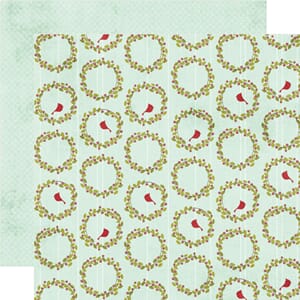 I Believe Wreaths Glittered Paper