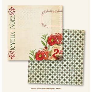 Noel Glittered Paper