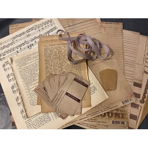 Junk journal-kit fra Hobbylageret, KIT001