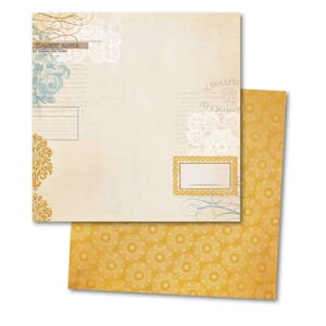 Lost & Found 3 Oliver Collage Glitter 12x12 Paper