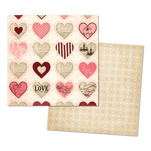 Heirloom Adored Glitter Paper, 12x12, 25 dbls ark