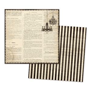 Antique Lovely Paper, 12x12, 25 dbls ark