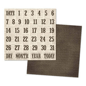 Antique Timely Paper, 12x12, 25 dbls ark