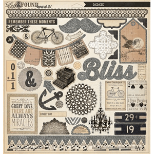 Antique 12x12 Chipboard Elements