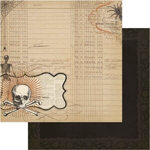 Lost & Found Halloween Hallows Cottage Glittered Paper