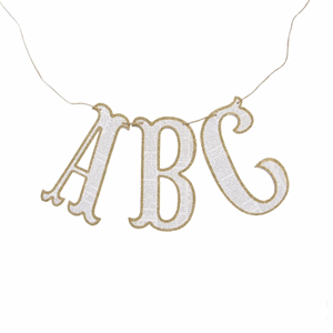 Vintage Letter Banner.