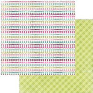 Lime Twist Cute Buttons Paper