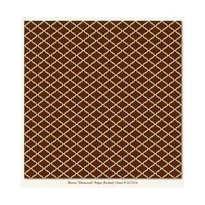 Lush, Brown Diamonds Paper (flocked)