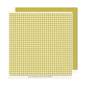 Lush, Green Houndstooth Paper