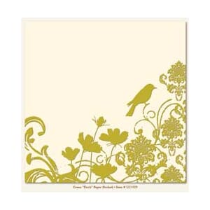 Lush, Green Finch Paper (flocked)