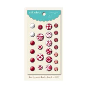 Lush, Red Decorative Brads