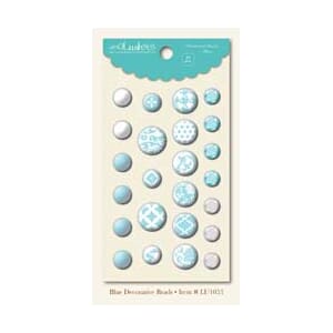 Lush, Blue Decorative Brads