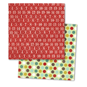 Mistletoe Magic Red Number Paper