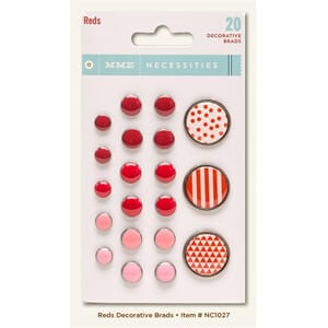 Reds Decorative Brads