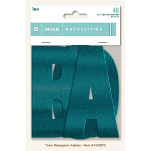 Teals Monogram Alphas