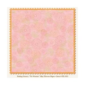 Penny Lane- No Worries May Flowers Paper die-cut,